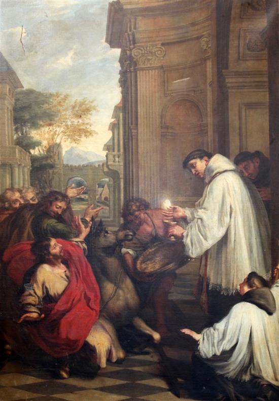 After Agostino Carracci (1560-1609) The Eucharist 67 x 44in.